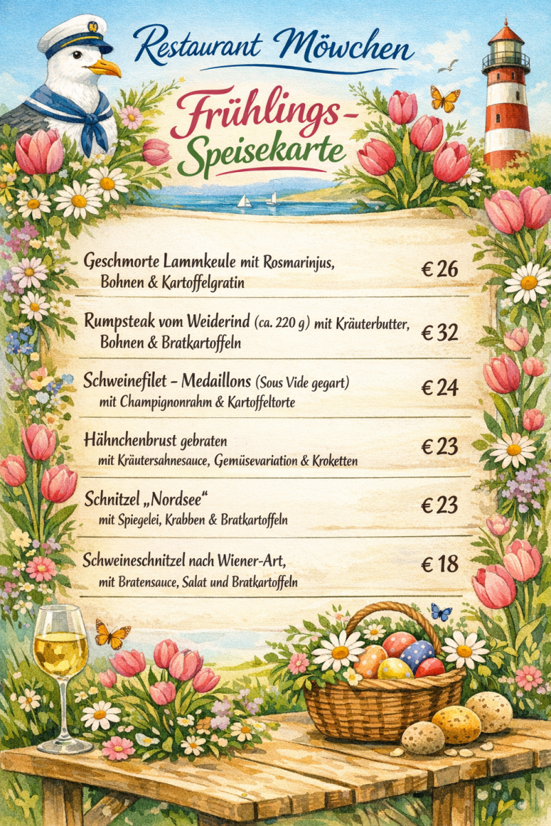Hauptgerichte Fleisch im Fr&uuml;hling